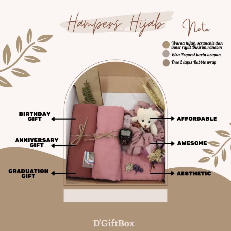 

GIFT BOX HIJAB/GIFT BOX IDUL FITRI/HAMPERS HIJAB/HAMPERS IDUL FITRI/HAMPERS ULTAH/HAMPERS ULANG TAHUN/GIFT BOX ULANG TAHUN/HAMPERS GRADUATION/GIFT BOX GRADUATION/HAMPERS LEBARAN