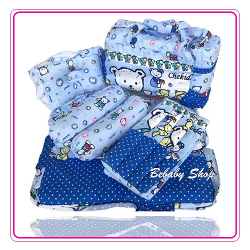 Tas Bayi Gendongan Alas Tidur Bantal Guling Set 4 in 1 Chekiddo  - Baby Gift TerMurah
