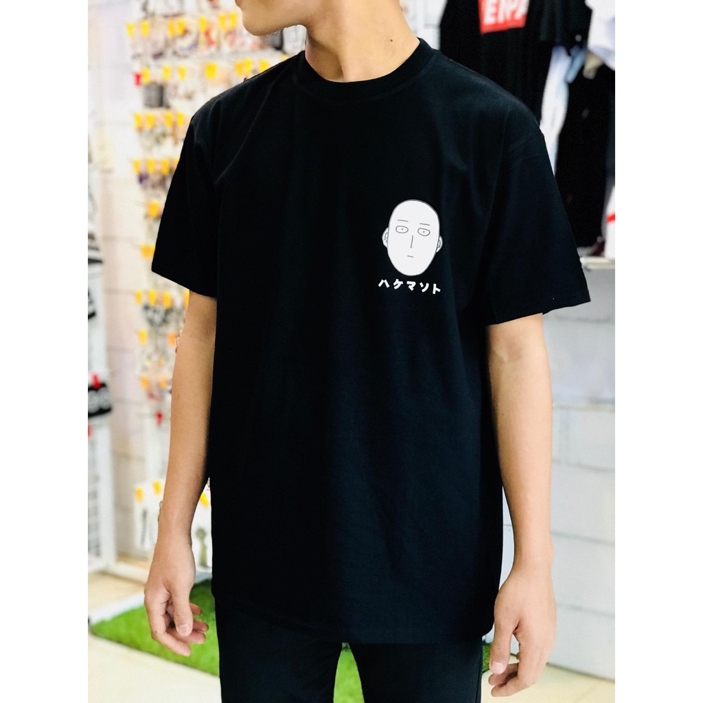 Kaos si Botak One Punch Man Saitama Popularity Black