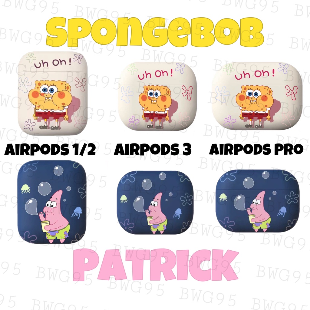 Airpods Case Spongebob Patrick / Airpods Pro Case Spongebob Patrick / Airpods 3 Case Spongebob Patri