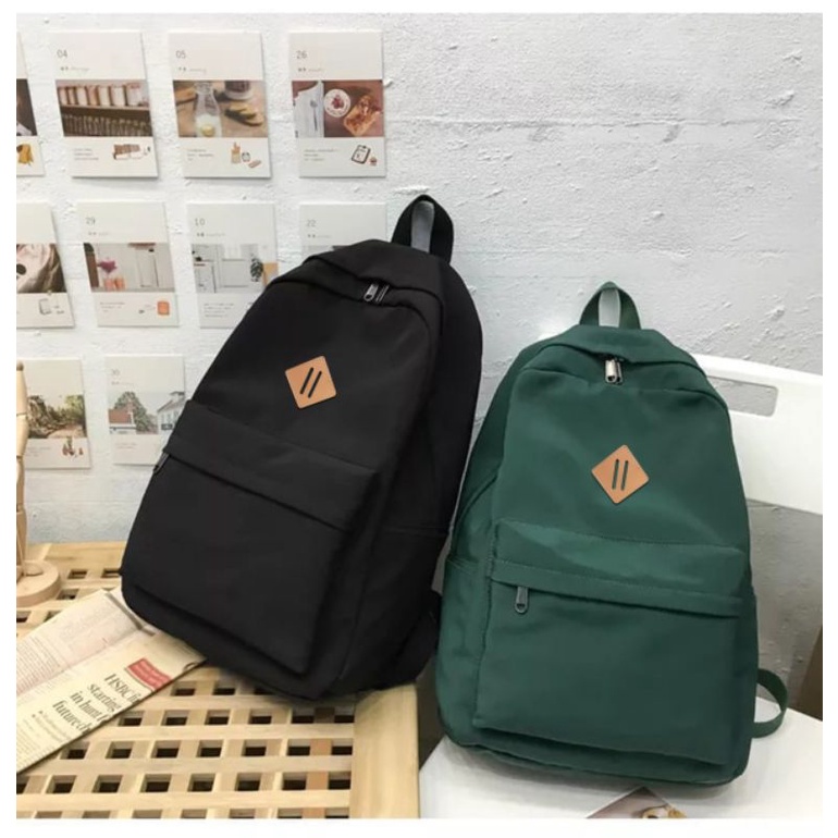 Durablebags Backpack SD SMP SMA Kuliah Tas ransel Ransel Hitam Kanvas Pria Wanita Tas Punggung Sekolah Pelajar Perguruan Tinggi untuk Remaja Ransel Kasual Mochila Ransel Harian Travel