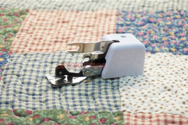 Sepatu Side Cutter - Sepatu Semi Obras dengan Pisau Potong untuk Mesin Jahit Portable