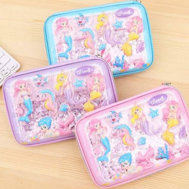 

Tempat pensil duyung mermaid glitter