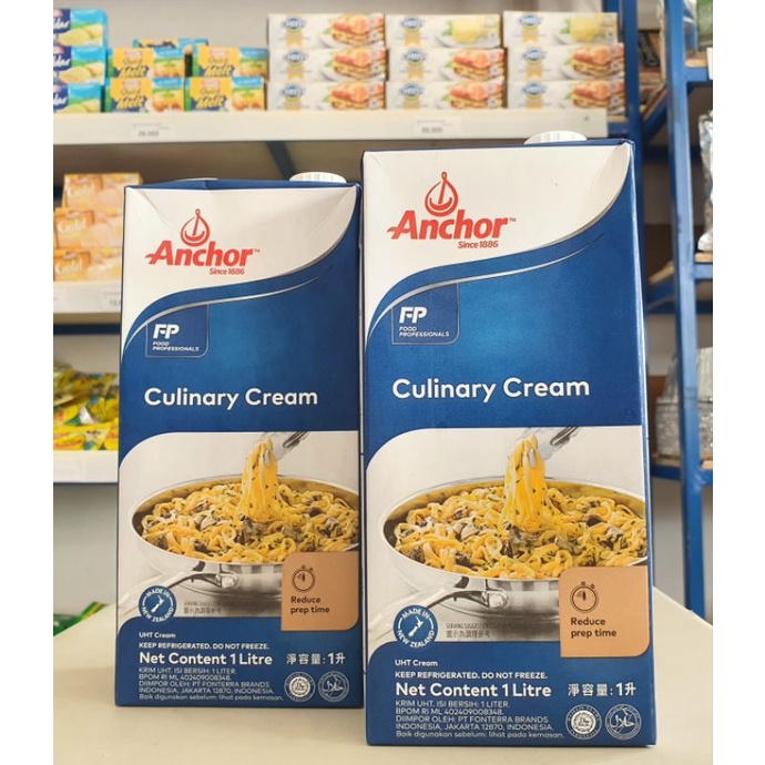 Anchor Cooking Cream 1Liter / Anchor Culinary Cream / Heavy Cream Anchor (ED 13 Januari 2023)