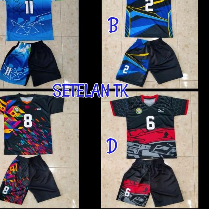 ❃ Baju Voli Stelan Anak SD & TK Bahan Serena ✲