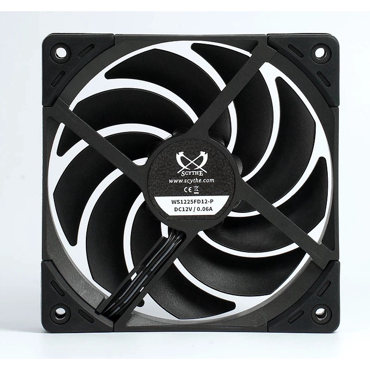 Fan Scythe Wonder Snail 120 Black PWM 2400 RPM 120mm Static Pressure