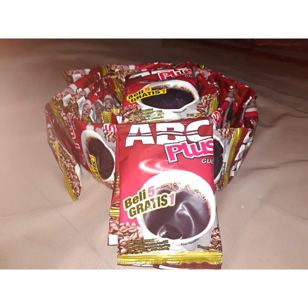 

Kopi ABC Plus Gula isi 12 Sachet 18 Gram