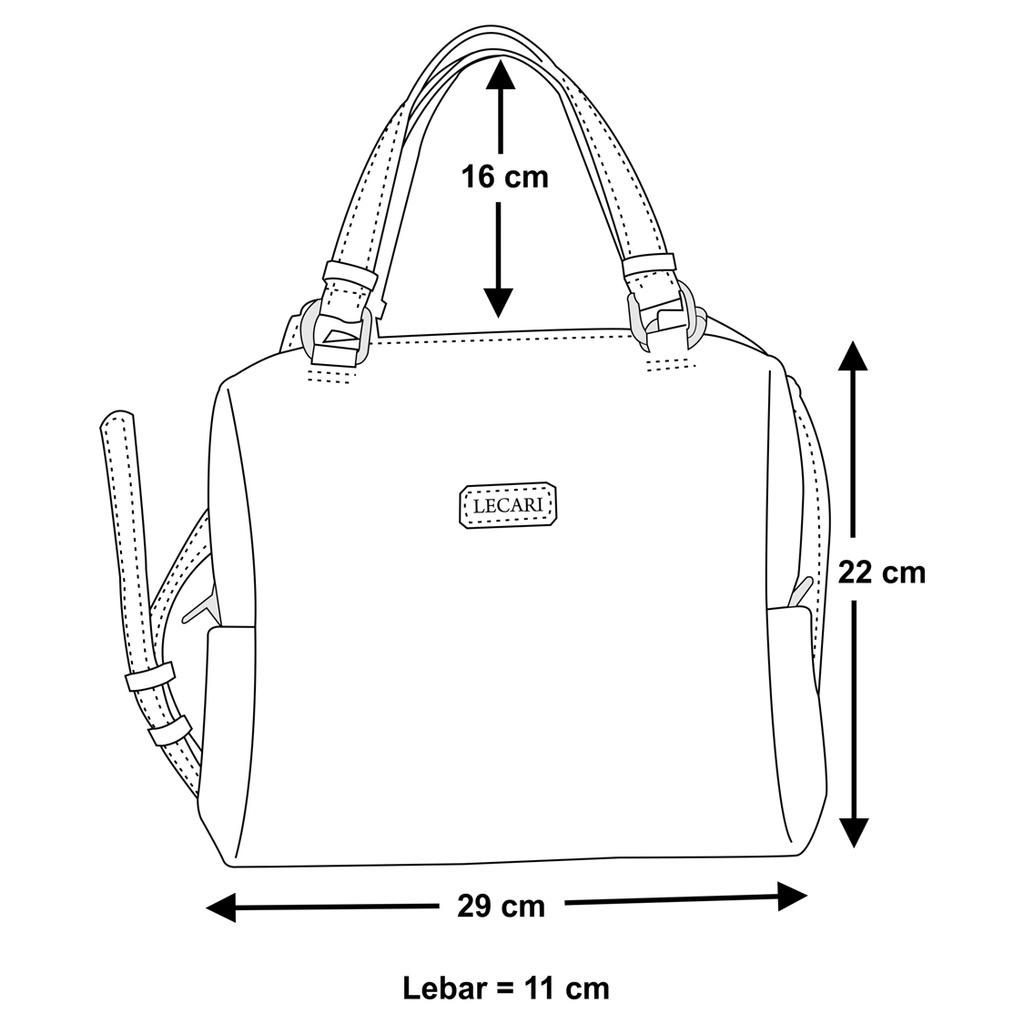 Lecari Dopkit Sling Bag Tas Selempang Wanita Kulit Asli