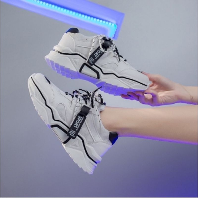 Sepatu Sneakers Dewasa Wanita Import Korea Style ALICE Sepatu Running Fashion Tali Bisa COD