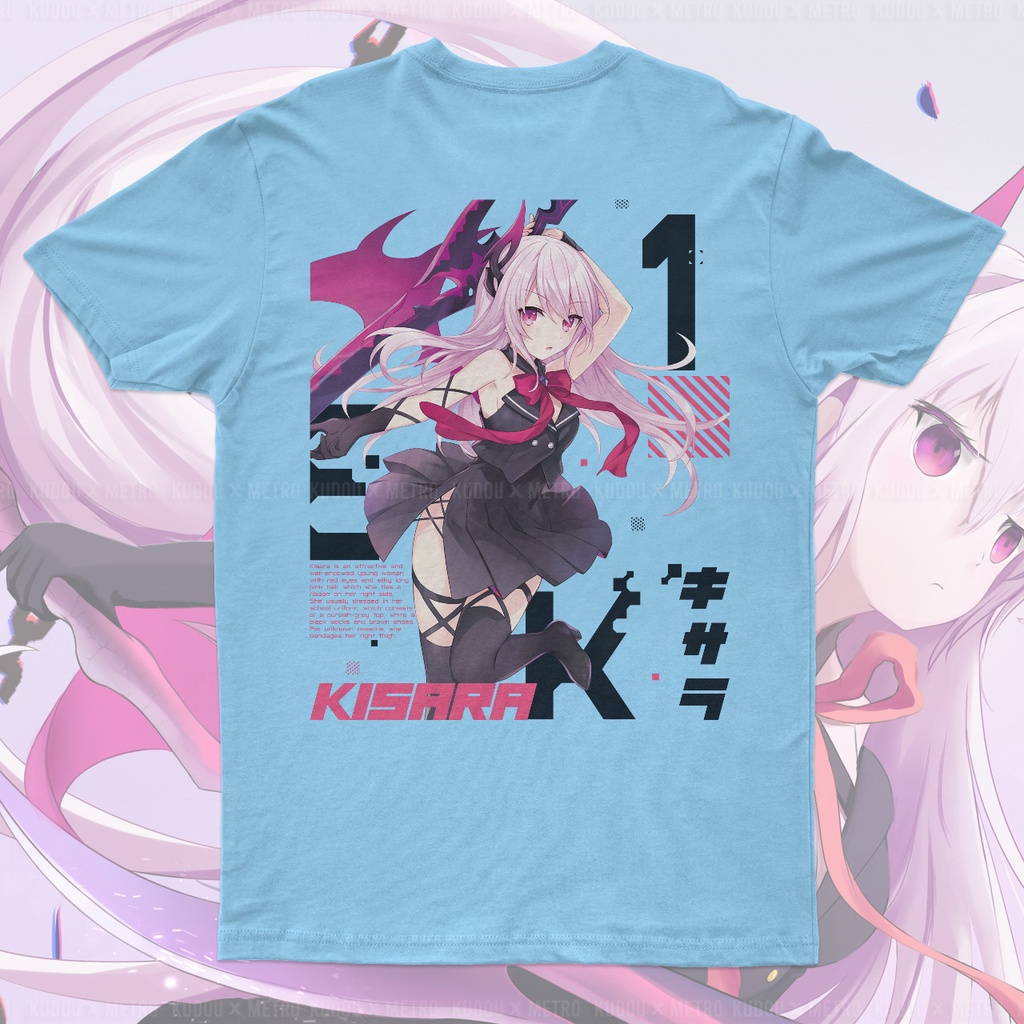 Tshirt Kisara Engange Kiss Blue Anime Manga Premium Unisex