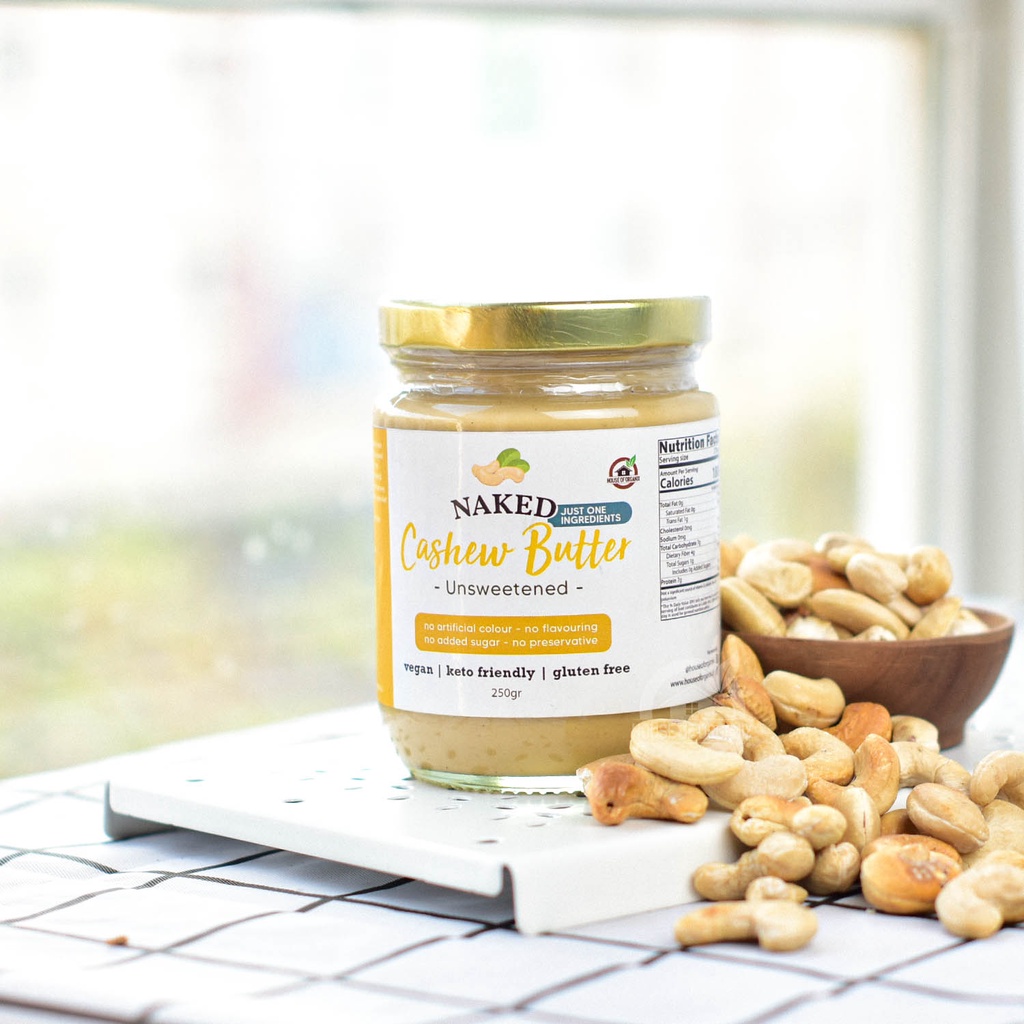 Naked Cashew Butter Unsweetened 250 Gr