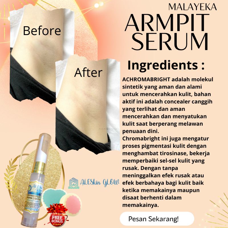 Serum Armpit Pemutih Ketiak Selangkangan Area lipatan