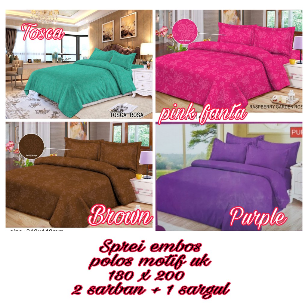  Sprei  embos  180 x 200 Shopee Indonesia