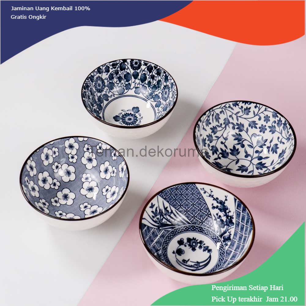 TD - RMH Yurang Mangkuk Keramik Bowl Japanese Style 4 PCS - TY-750