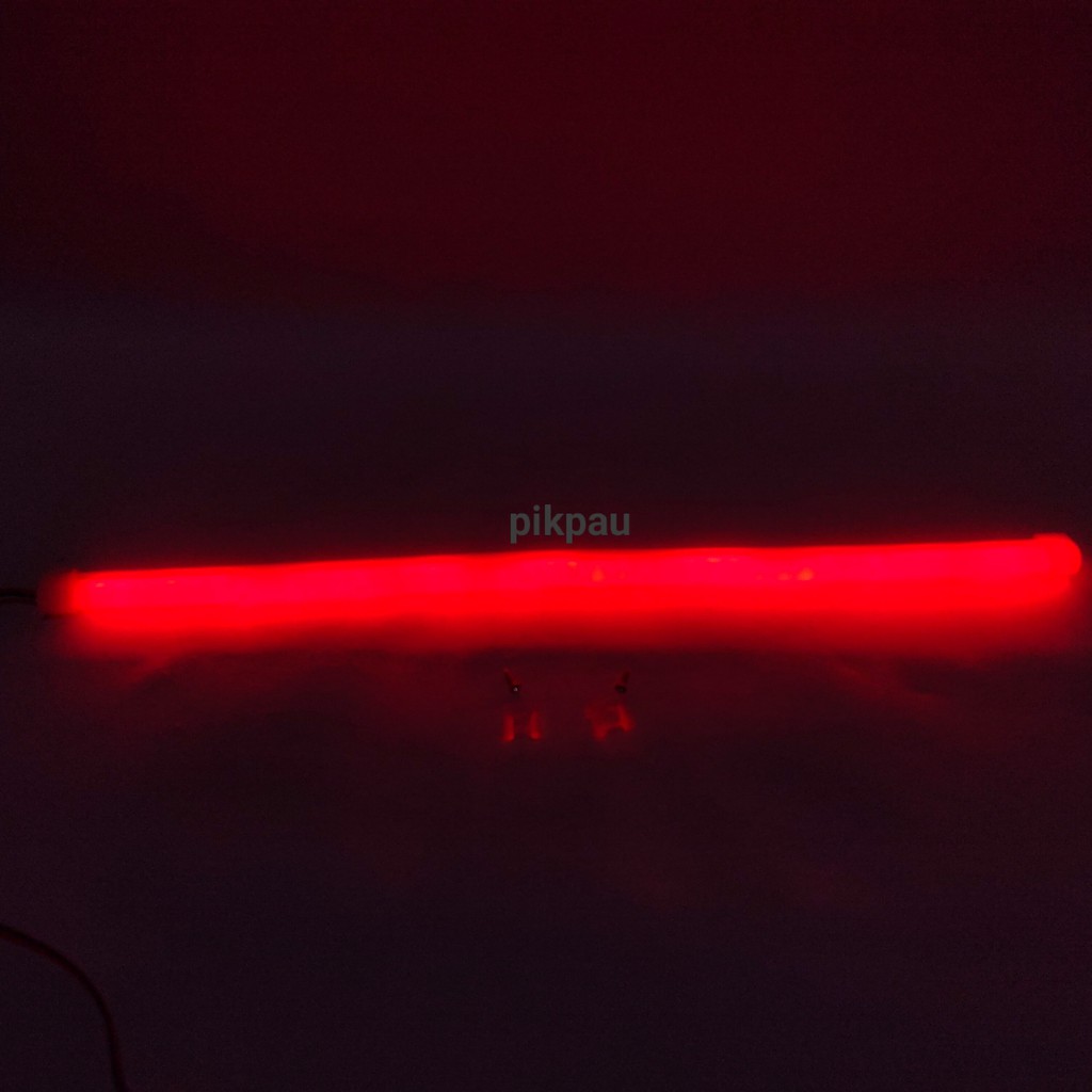 Lampu LED Alis Flexible Alis Motor 30cm LED Warna Merah