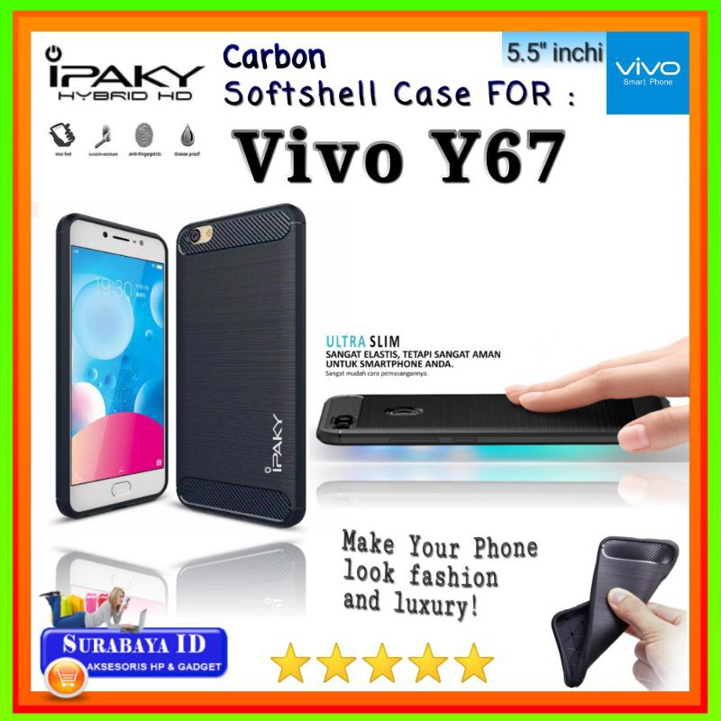 Casing Case Vivo Y67 (Vivo 1719) 5.5"inchi | Soft Case iPaky Vivo Y67 Vivo 1719