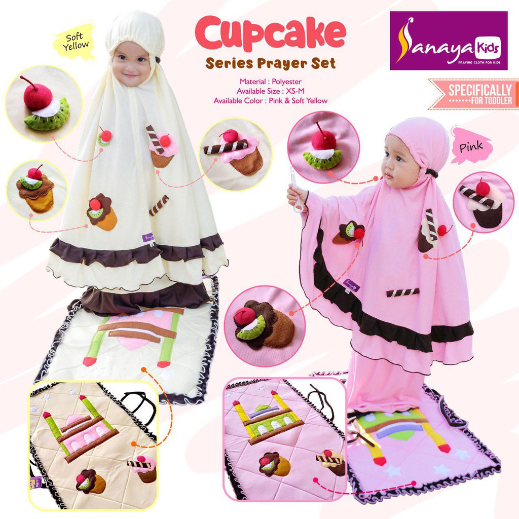 MUKENA CUPCAKE SANAYA KIDS