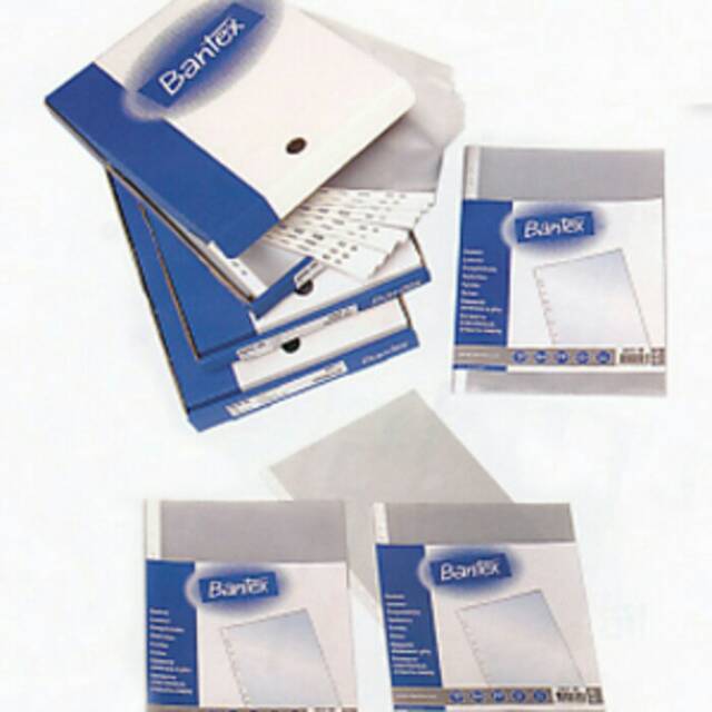 

PP Pocket Bantex F4 Clear 20 Lembar