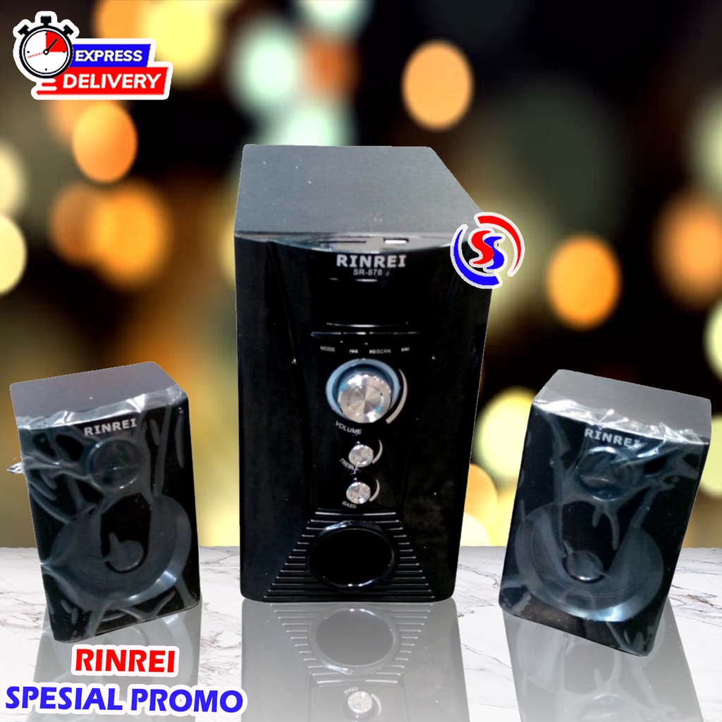 Speaker Karaoke Rinrei 878J Bonus Mic Garansi Resmi