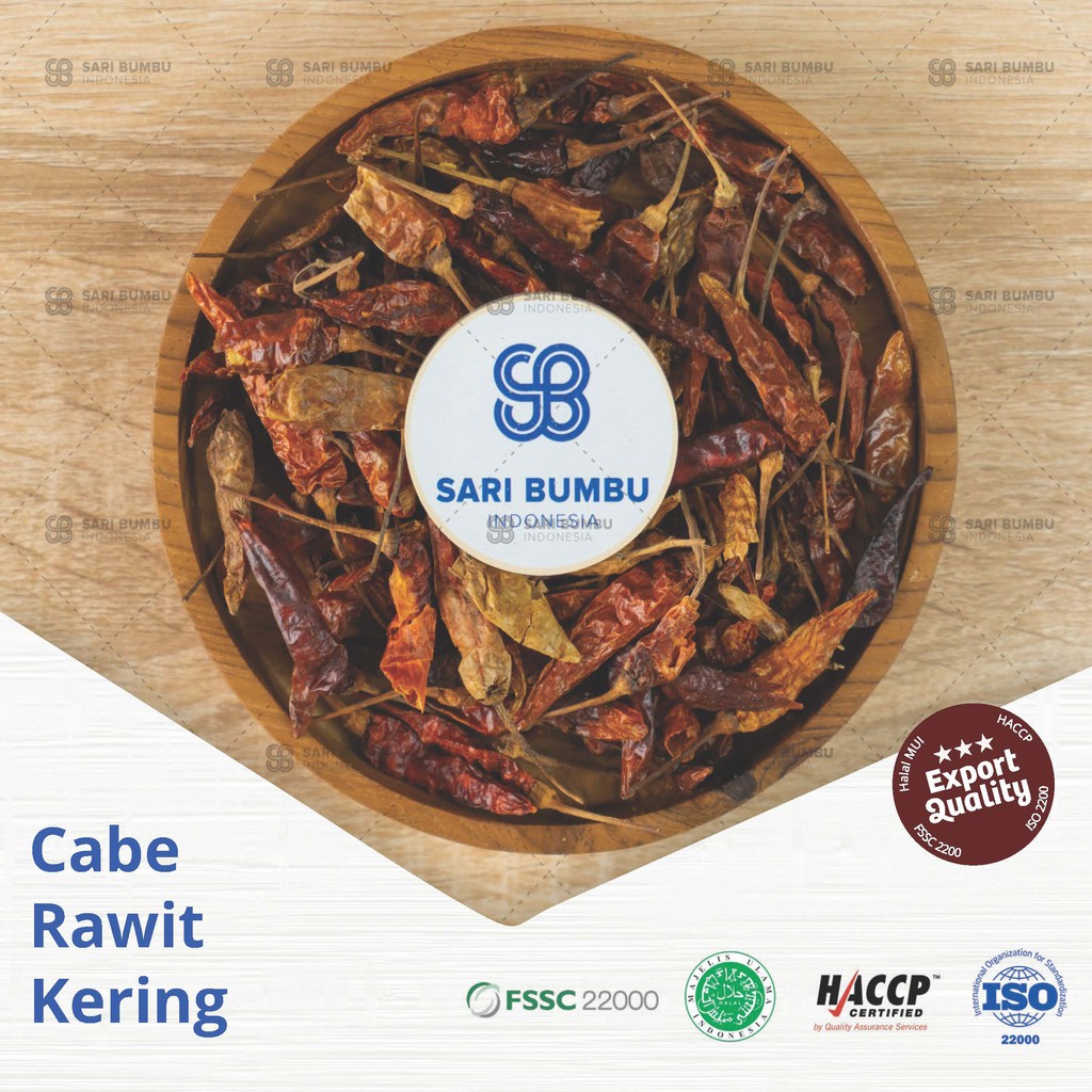 

Cabe Rawit Kering / Small Red Chili Dry 250gr Export Quality