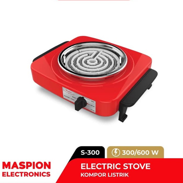 Kompor Listrik Maspion S 300 300 Watt Kompor Portable Maspion S-300 Electric Stove Maspion