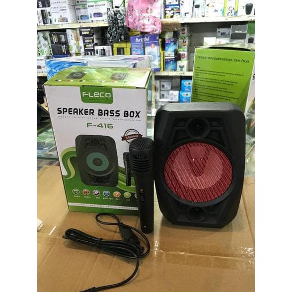 Speaker karaoke FLECO Bluetooth F-416/ F-418