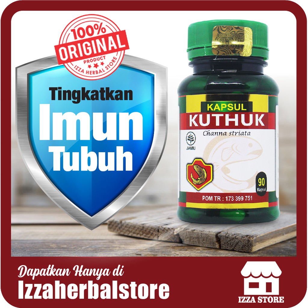 KAPSUL KUTUK PREMIUM ASLI 100% ORIGINAL COD Kuthuk Ikan Gabus ORI BPOM Meningkatkan Imun Tubuh