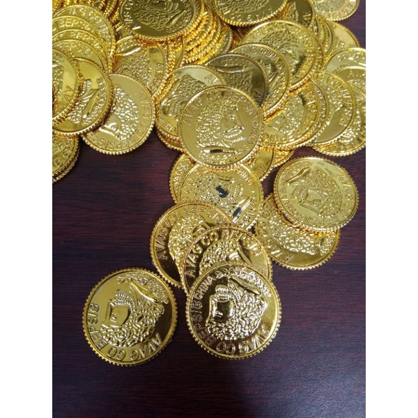 Pirate treasure gold coin isi 100 pcs mainan koin emas