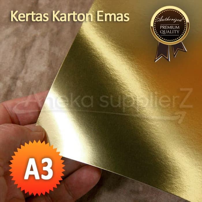 

lkjj Kertas Karton Emas Gold- A3 (42x30cm) (8 pc)