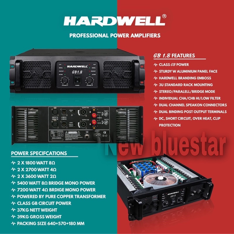 Power Hardwell GB 1.8 Original Amplifier HARDWELL GB 1.8