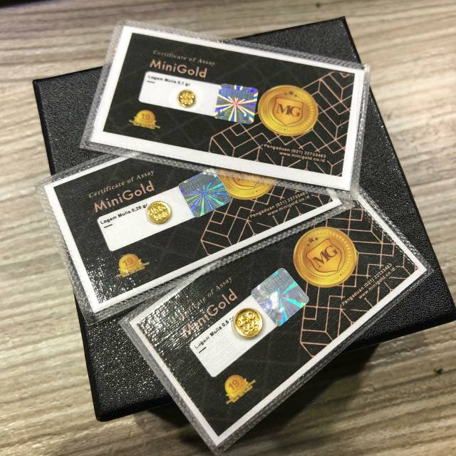 MiniGold 0.1gram, koin emas 24K 99.9% certified by Sucofindo | Shopee Indonesia