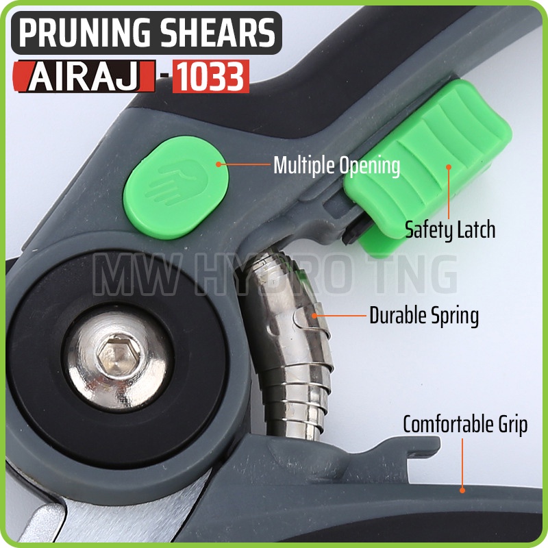 Pruning Shears AIRAJ 1033 - Gunting Taman, Dahan Ranting Tanaman