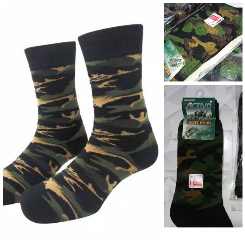 Kaos Kaki TNI tebal avo TNI loreng / army