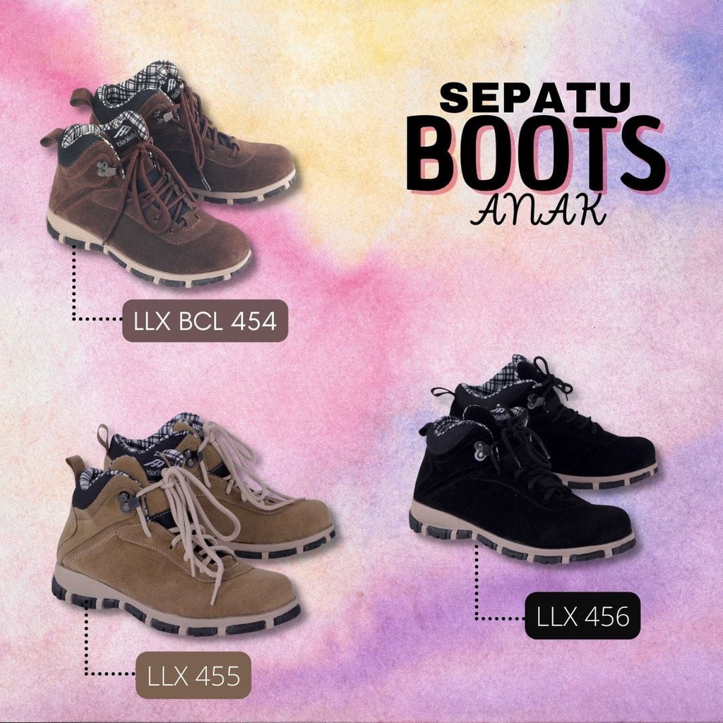 sepatu boots anak  murah, sepatu boos anak laki laki, sepatu boots anak cowok, sepatu sekolah anak LLX455