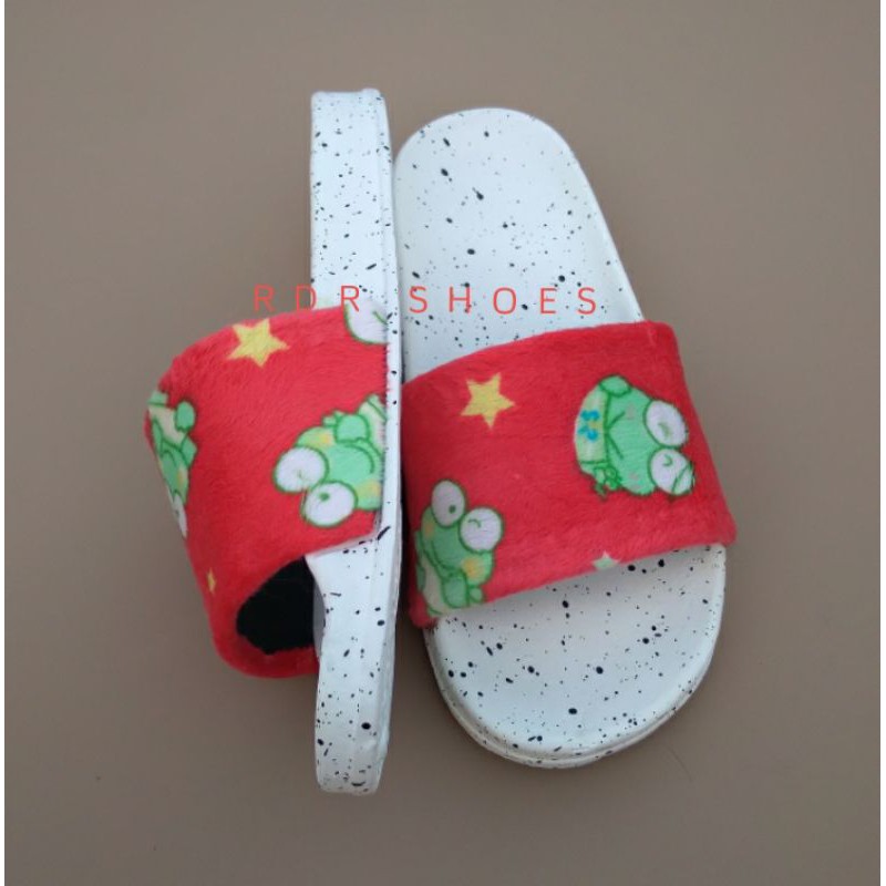 RDR sandal bulu keroppi bisa couple ibu anak