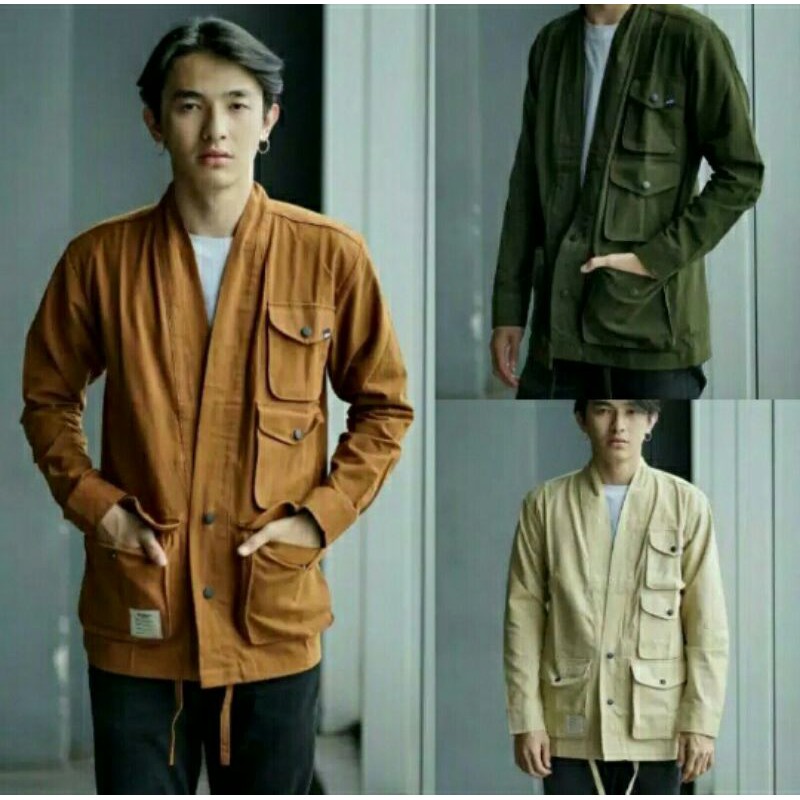 Jaket Kimono Semi Parka Pocket