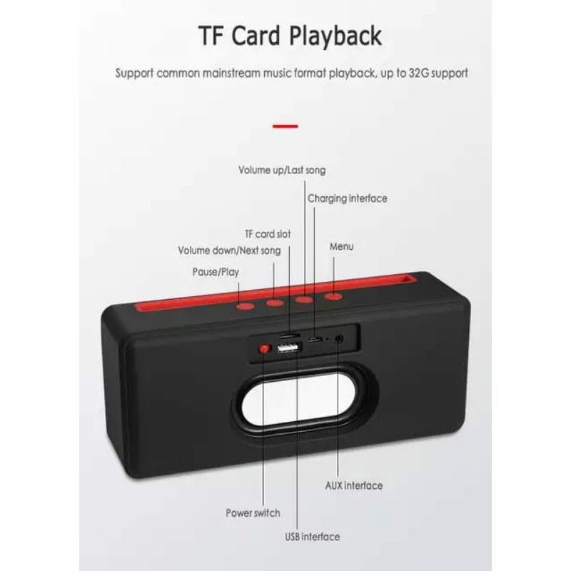 T28 Wireless bluetooth speaker subwoofer dual speaker outdor
