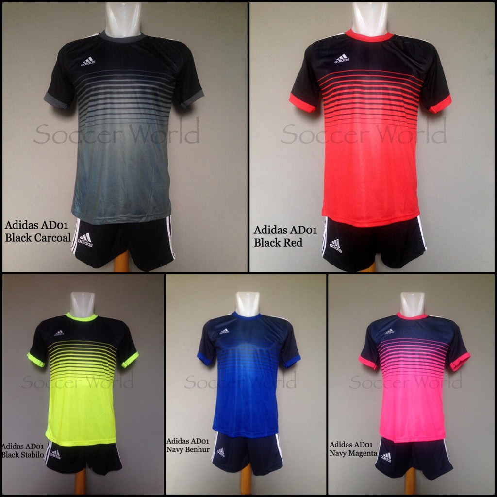 Baju Kaos  Celana Jersey Olahraga Bola  Setelan  Futsal AD01 