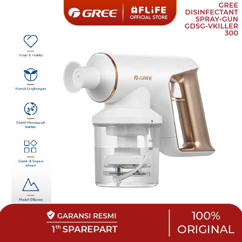 GREE GDSG-VKILLER300 Disinfectant Spray Gun Pembuat Cairan Disinfektan GDSGVKILLER300