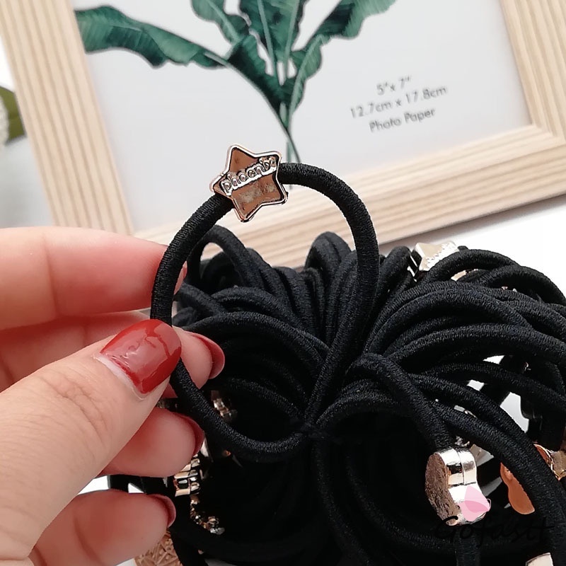 1PC Ikat Rambut Karet Wanita Korea Karakter Kuncir Rambut Gelang G-3