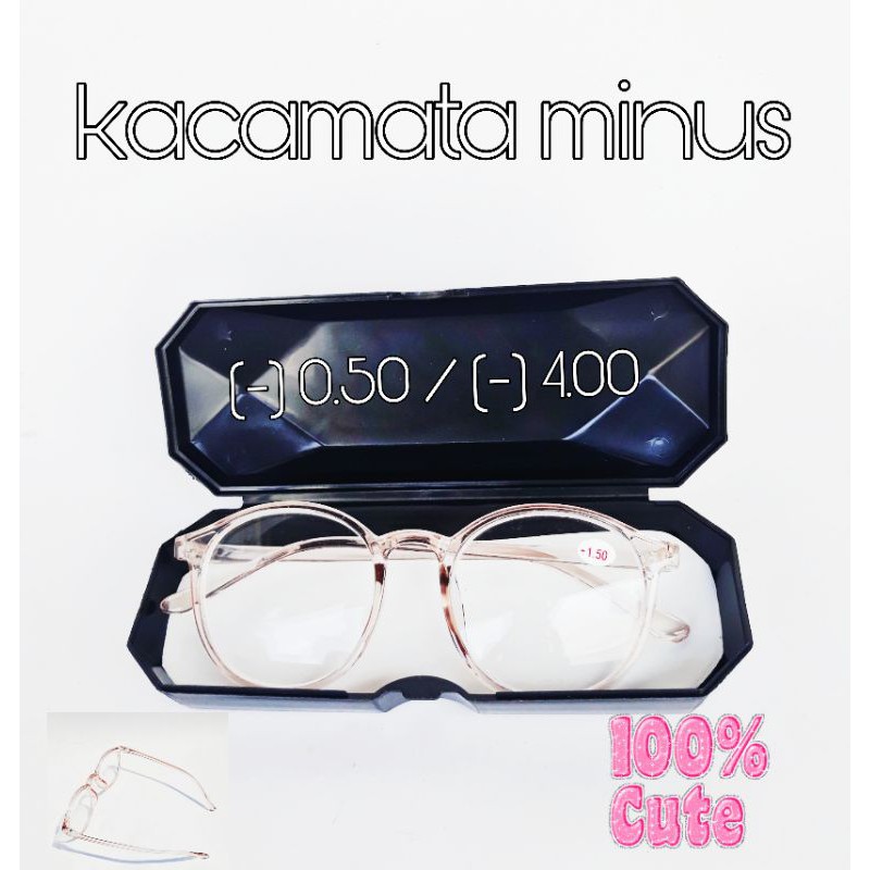 [[ Super modis ]] Kacamata Wanita rabun jauh ❤ Kacamata lensa minus standar optik berakurasi tinggi