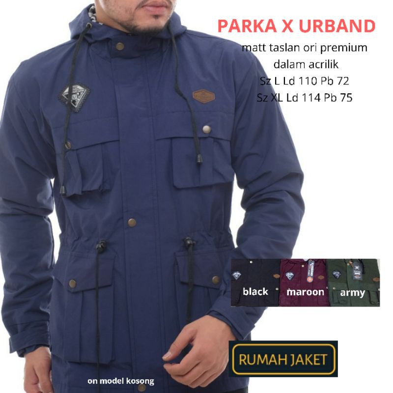 Jaket Parka Cowok Ori X Urband