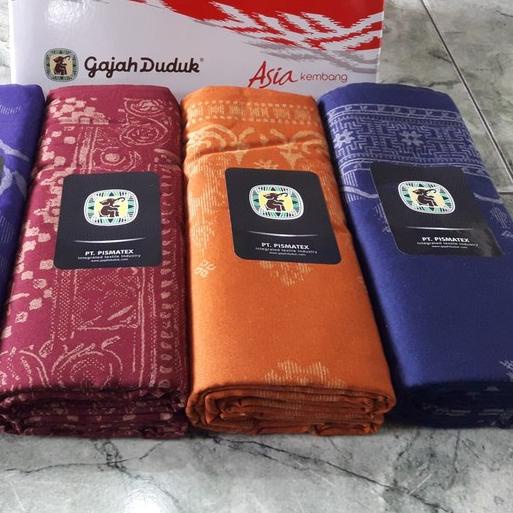 Sarung GAJAH DUDUK Aneka Motif - Kain Sarung Tenun Pria Dewasa Laki Cowok Sholat Cap Hitam Putih War