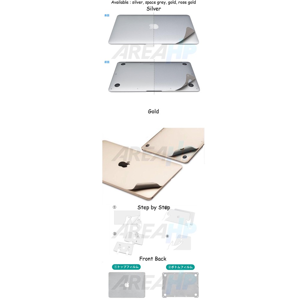 Mac Cover Skin Guard Protector Anti Gores Pelindung Macbook 12 Inch