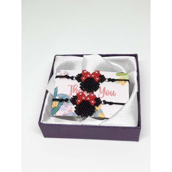 GELANG TALI MIYUKI KARAKTER MOUSE HEAD LUCU