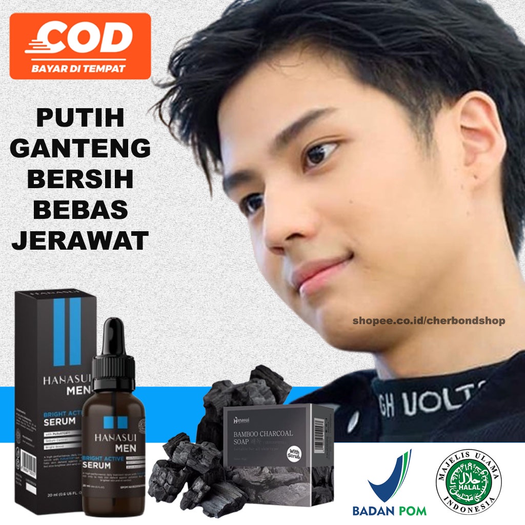 VIRAL Paket Skincare Pemutih Kulit Wajah Glowing Cepat Pria Serum Pemutih Kulit Wajah Ampuh Permanen