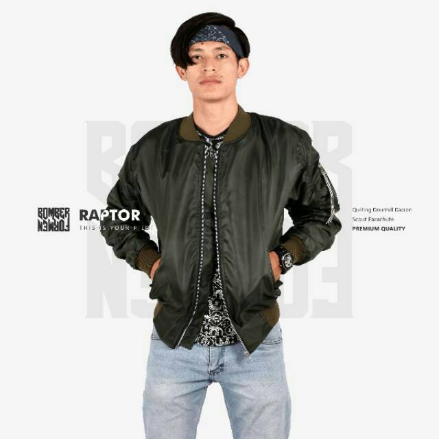Jaket Boomber Scout Puma ' Hijau Army '