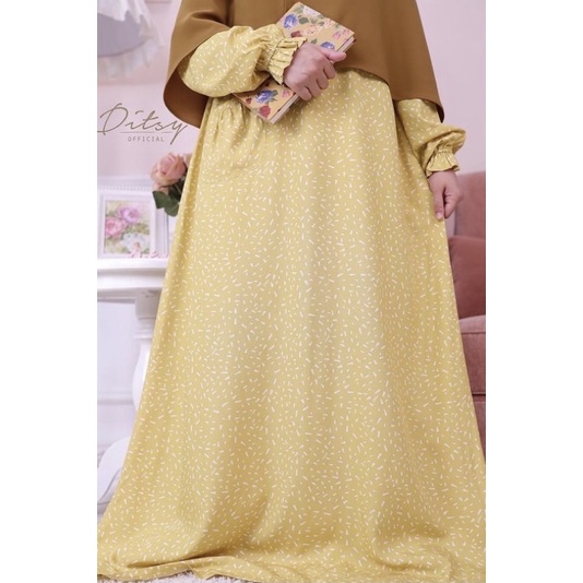 Ditsy Januari Flakes Canary jumbo