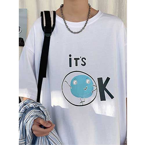 T-SHIRT FASHION PRINTING TERBARU 2022 KATUN 100% KOREAN FOREIGNER OVERSIZE NORMAL STYLE