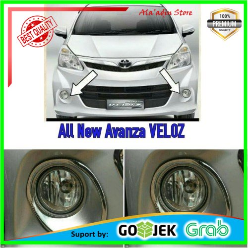 Garnish Ring Fog Lamp Foglamp All New Avanza Type Tipe Veloz Chrome